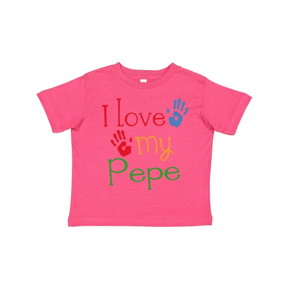 Inktastic Pepe Grandkids Handprints Boys or Girls Toddler T-Shirt