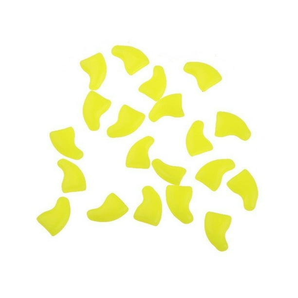 Reheyre 20Pcs Soft Plastic Colorful Cat Nail Caps Paw Claw Protector