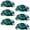 Multicolored, variant on PhooArto 6 Pcs Cup Drawer Pulls, Bubble Sea Turtle Swimming Shell Shape Handles Cabinet Knobs for Dresser Cupboard Closet Wardrobe with Screws
