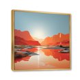 thumbnail image 2 of Designart "Horizon of a Bold Sunrise II" Landscapes Floater Framed Wall Art Print, 2 of 7