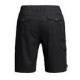 thumbnail image 4 of Bcfgryg Men's Cargo Shorts With Multiple Pockets Loose Fit Casual Straight Leg Pants Men's Linen Shorts For Summer Travel Black L, 4 of 4