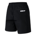 thumbnail image 3 of Quick Dry Jogging Fitness Shorts Men Summer Sports Bottoms Thin Breathable Beach Short Pants Male Running Shorts Lightweight Black 2XL, 3 of 3
