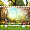 thumbnail image 5 of RKSTN Polyester Fiber Background Cl Oth Spring Wreath Fence Easter Photo Material Photography Background Cloth, 5 of 5