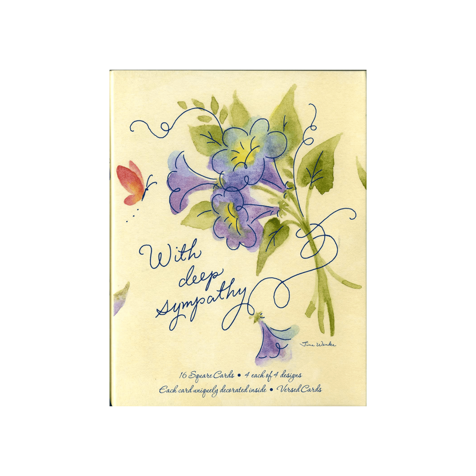 Sympathy and Get Well Greeting Card Assortment 32 Cards Versed Cards White Envelopes Square Cards Mother's Day Gift