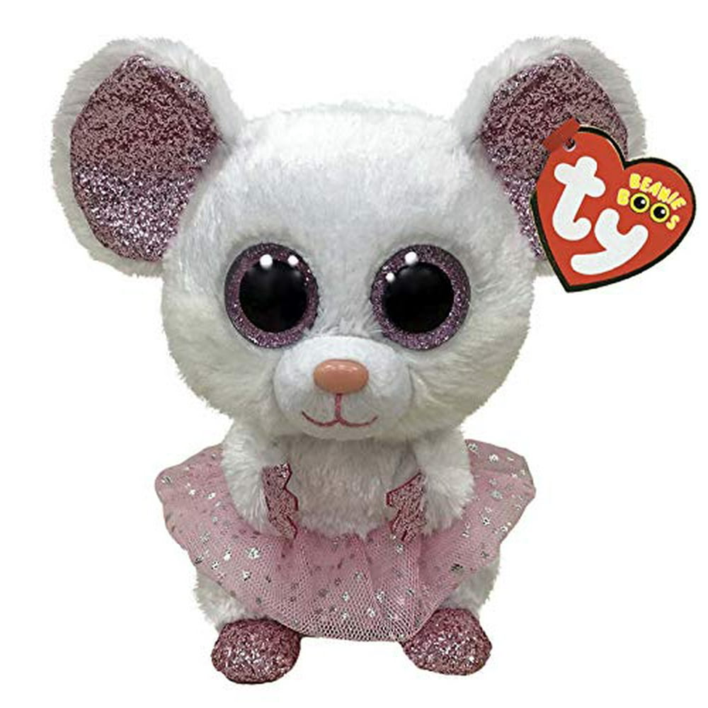 Ty Beanie Boo NINA Whit Ballerina Mouse Regular (6 inch) Walmart