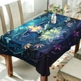 thumbnail image 4 of Mandala Woma Rectangle Tablecloth Waterproof Polyester Table Clothative Stain Resistant & Wrinkle Resistant Washable Table Cover for Dining Table/Party/Camping 60x60 Inch Decor Gift, 4 of 7