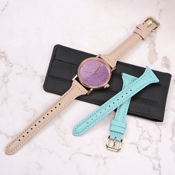 Genuine Leather Watch Band 20mm Quick Release Elegant Top  display picture 3
