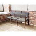 thumbnail image 4 of Pemberly Row Waiting Reception 3 Seat Tandem Seating No Center Arms in Gray, 4 of 5