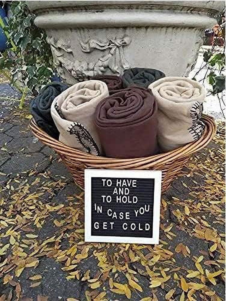 24 Pack of Bulk Wholesale 80"L x 60"W Solid Color Fleece Throw Blankets for Fall, Winter, Spring, Summer, Men, Women, Children, Homeless, Charity Donation Drives in Brown