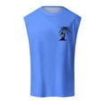 thumbnail image 1 of Summer Fashion Men's Vest Coconut Tree Small Pattern Shoulder Design Minimalist Style Casual Sleeveless Top, 1 of 6