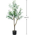 thumbnail image 3 of Maydear Artificial Olive in Pot Faux Houseplant, for Indoor Outdoor House Home Office Garden Modern Decoration Housewarming Gift, 47.2”, 2 Pack, 3 of 3