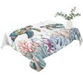 thumbnail image 2 of Sea Turtle Coastal Table Cloth Waterproof Tablecloths, Summer Beach Coral Ocean Seagrass Tablecloth Dining Table Cover for Kitchen Party Tabletop Outdoor, Rectangle Tablecloth 60x84 Inch, 2 of 9