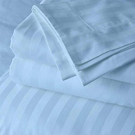 Split King Sheets Sets for Adjustable Beds - 5 Piece Split King Sheets Sets for Adjustable Beds - 100% Cotton 600 Thread Count Split King Size Bed Sheets - Light Blue Stripe Split King Size | Walmart Canada