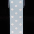 thumbnail image 2 of The Ribbon People Blue and White Polka Dotted Grosgrain Craft Ribbon 1" x 88 Yards, 2 of 2