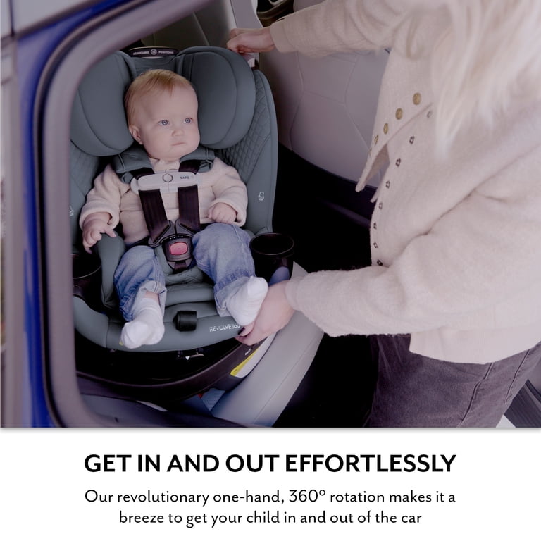 Evenflo Revolve360 Slim 2-in-1 Rotating Car Seat with Green & Gentle Fabric  (Quartz) - Walmart.com