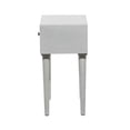 thumbnail image 6 of DecMode 16" x 24" Gray Mango Wood Intricately Carved Single Drawer Scroll Accent Table, 1-Piece, 6 of 13