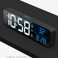 thumbnail image 4 of Adjustable Sound LED Digital Screen Alarm Clock - ABS Rechargeable Wake Up Clock for Office, 4 of 8