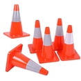 thumbnail image 1 of Conos de tráfico RELIANCER de PVC de 18 cm para estacionamiento seguro en carretera, 6 unidades, 1 of 9