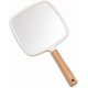 thumbnail image 1 of Hand Held Mirror with Handle for Makeup,Wood Hand Mirror Single-Sided Portable Travel Vanity Mirror, 1 of 4