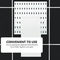thumbnail image 4 of OUNONA Wall Mount Shelves 1Set 11x11in White Plastic Pegboard Kitchen Storage Rack For Garage, 4 of 8