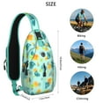 thumbnail image 4 of Vintage Checkered Sling Backpack with Abstract Plaid Print – Retro Geometric Crossbody Shoulder Bag for Outdoor, Travel, Hiking, Students & Everyday Use, 4 of 4
