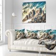 thumbnail image 3 of Designart High Peaks of Dolomites - Landscape Photo Throw Pillow - 18x18, 3 of 5