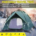 thumbnail image 3 of Pop Up Tent 4-5 Person Camping Waterproof Canopy Outdoor Hiking 4 Season Tent, 3 of 8