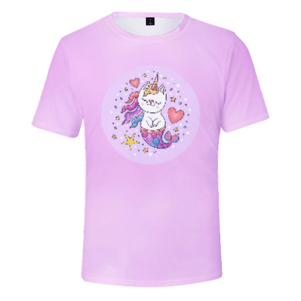 The Little Mermaid T Shirt for Women and Girls 3D Printed TShirts