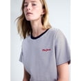 thumbnail image 4 of Free Assembly Women's and Women's Plus Cotton Cropped Boxy Tee with Short Sleeves, Sizes XS-4X, 4 of 5
