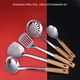 thumbnail image 4 of Juego de utensilios de cocina de acero inoxidable 5 piezas | Utensilios de cocina de alta resistencia con mangos de imitación de madera resistentes al calor | Cucharón de espátula Skimmer Cuchara, 4 of 8