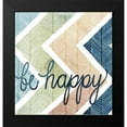 thumbnail image 2 of Popp, Grace 20x21 Black Modern Framed Museum Art Print Titled - Arrow Typography II, 2 of 5