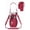 Red, variant on Insulated Water Bottle Carrier Bag with 4 Pocket for 30/40oz Tumbler with Handle, Water Bottle Sleeve Bag with Strap for Men Women Hiking Camping Travel Gym(Red)