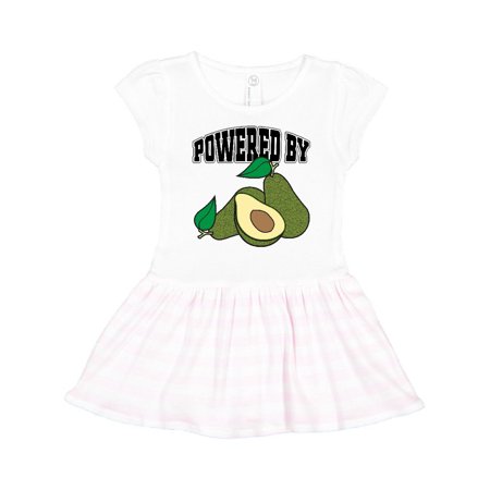 

Inktastic Avocado Powered by Avocados Gift Toddler Girl Dress