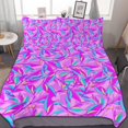 thumbnail image 1 of HAHDAXIA Colorful Plant Dress Pattern Bedding Solid Comforter Set for All Seasons,3 Pieces(1 Comforter+2 Pillowcases),Soft Microfiber Bedding Set Twin(86"x70"), 1 of 7