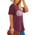 thumbnail image 2 of XCHQRTI Pumpkin Plus Size Women Tshirt Its Fall Yall Thanksgiving Short Sleeve Graphic Tees, 2 of 7