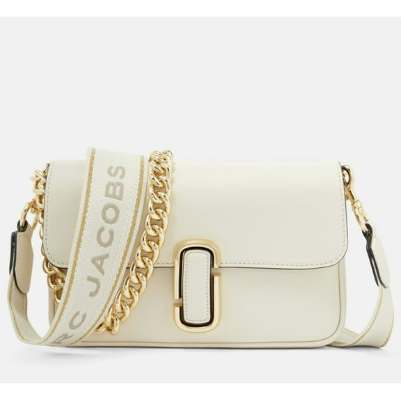Marc Jacobs Women's The J Marc Shoulder Leather Bag (Cloud White)