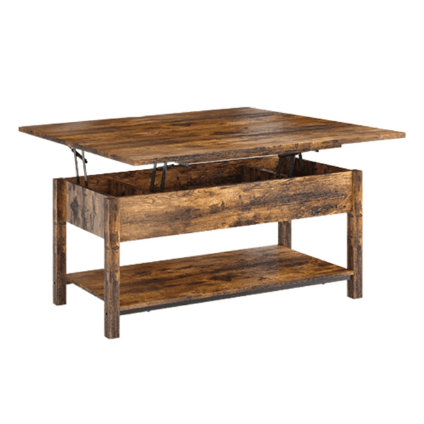 Mesa de Centro Elevable 4 en 1 de Madera FABATO