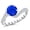 White Gold, variant on 1.51 Carat 14K Yellow Gold Twisting & Curving Diamond Engagement Ring with a 1 Carat Natural Blue Sapphire Center (Heirloom Quality)