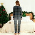 thumbnail image 5 of SuTry Womens Pajama Sets 2 Piece Home Set Fall Winter Pajamas Long Sleeve Plaid Top and Pants Soft Sets Loose Sleepwear Christmas Pajamas(Red#3,2XL), 5 of 5