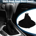 thumbnail image 2 of Unique Bargains Car Shift Boot Cover Universal Gear Shift Knob Boot Dust Cover Suede Black, 2 of 7