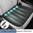 thumbnail image 2 of BallsFHK Breathable Car Ventilated Seat Cushion, Soft Ventilated Car Seat Cushion, Comfortable And Cool Seat For Car, Home Use, Universal Fit With5 Fans 3-speed Adjustme, 2 of 5