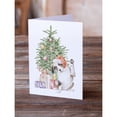 thumbnail image 2 of Carolines Treasures CK8198GCA7P Australian Shepherd High Five Christmas Presents and Tree Greeting Cards and Envelopes, 2 of 3
