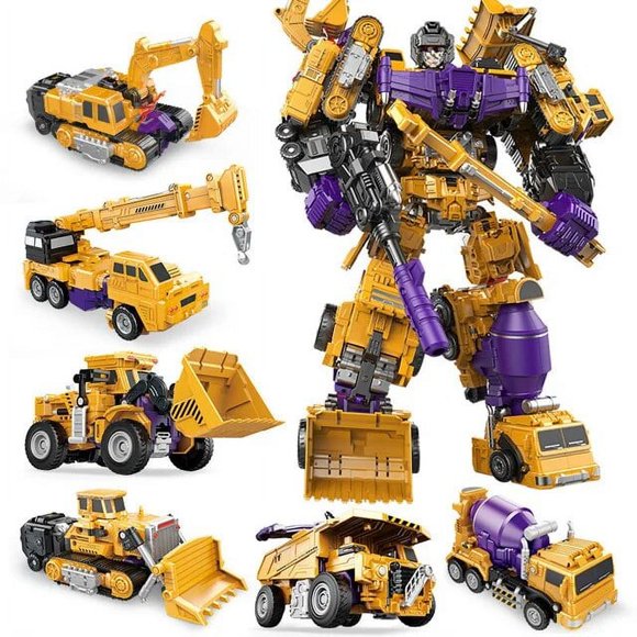 DMH JINBAO JINJIANG NBK Devastator 6en1 GT G1 Transformation Masterpiece Figurine d'Action Jouet 44cm Modèle de Film Voiture Robot de Transformation