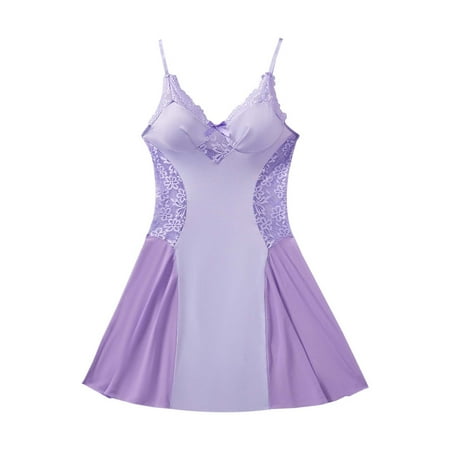 Midwennn V Neck Lace Strapless Bodycon Nightgown Shapewear Bodysuits Alluring Sexy for Women Large Snap Crotch Lingerie for Women