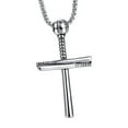 thumbnail image 2 of Handsome Men Necklace Cross Design Scratch-resistant Lightweight Leisure Pendant Necklace for Daily Life, 2 of 8