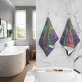 thumbnail image 6 of Dreamtimes Colorful Turtles Hand Towels, 2 PCS Pack 16 x 28 Inches Extra Absorbent Pure Cotton Towels, Super Soft Hand Towel for Bathroom, Hotel, Kitchen, Gym, 6 of 7