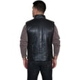 thumbnail image 2 of Scully 306-70-B-4X Mens Two Tone Leather Vest, Black Italian Lamb - 4XL, 2 of 3