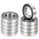 thumbnail image 1 of Rodamiento de Bola de Surco Profundo Uxcell con Doble Sello de Goma para Motor Eléctrico Industrial 25mm x 42mm x 9mm, 1 of 5
