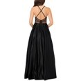 thumbnail image 2 of Blondie Nites Womens Juniors Illusion Long Evening Dress, 2 of 2