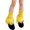 Yellow, variant on Weikingp Leg Warmer, Women Leg Warmer Girls Faux Trim Knitted Leg Cover Lolita Winter Warm Long Socks Furry Boot Cuff, Hand Warmers, Black